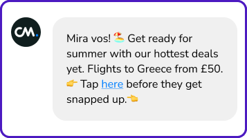 deals and offers sms